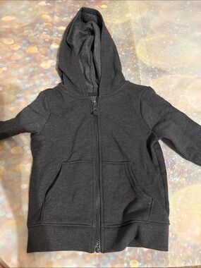 Cat & Jack Charcoal Gray Zip-Up Hoodie size 2T
